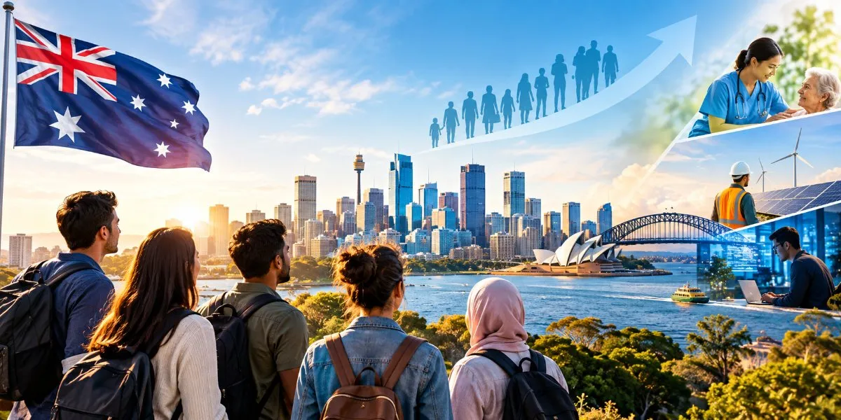 Malaysians weighing Australia: the forecast assumes 235,000 migrants a year, not a promise
